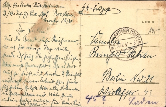 Postcard Świętoszów Neuhammer am Queis Silesia, military training area, water tower