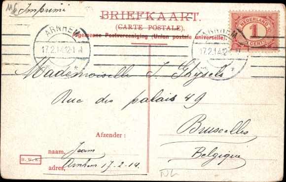 Postcard Arnhem Gelderland Netherlands, Velperweg, tram 15