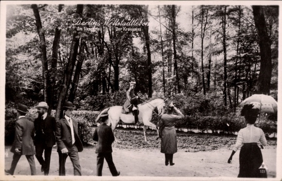 Ak Berlin Tiergarten, Weltstadtleben, Kronprinz