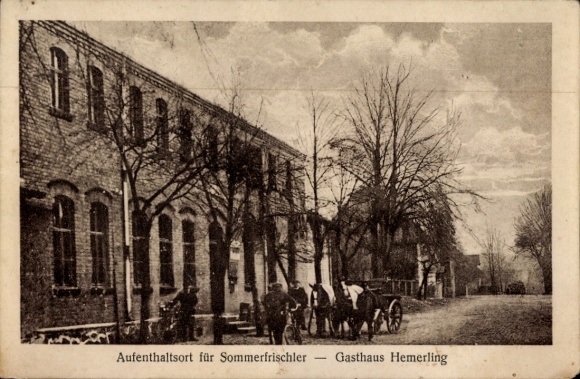 Postcard Raben Rabenstein in Fläming, Gasthaus Hemerling