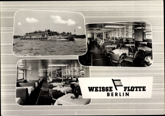 PC Berlin Köpenick, White Fleet Berlin, interior view, luxury ship on the Müggelsee