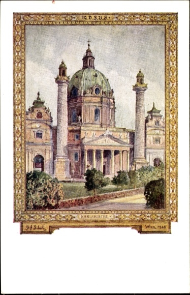 Artist PC Vienna 4 Wieden, 10th German Singers' Association Festival 1928, Karlskirche