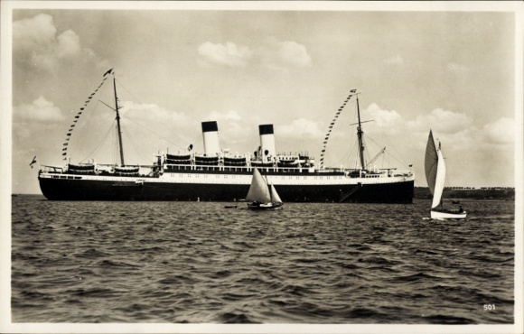 Ak Doppelschrauben Motorschiff Monte Sarmiento, HSDG