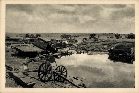 Postcard Kharkov Kharkiv Ukraine, Fighting in the East, Spring Battle of Kharkov 1942