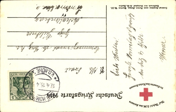 Postcard Kaiser Wilhelm II., Portrait, I no longer know any parties, quote 1914