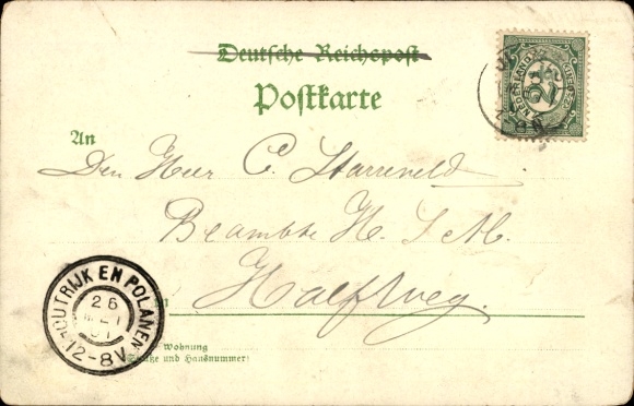 lito Berlin Treptow, wystawa handlowa 1896, panorama alpejska