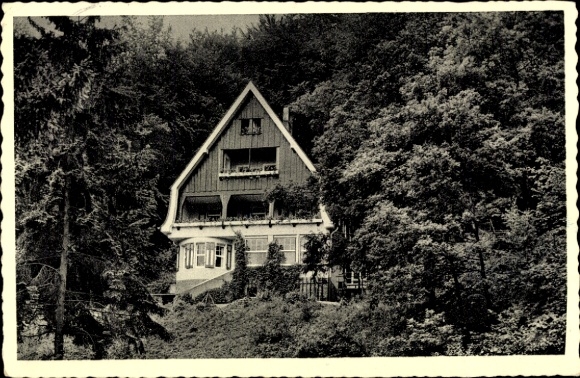 Postcard Herchen Windeck in the Rhein Sieg district, mothers' convalescent home of the city of Neuss