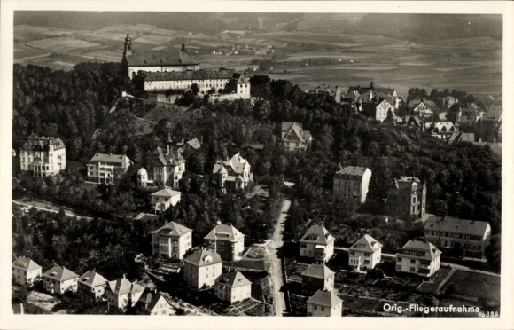 Ak Fulda in Hessen, Frauenbergklooster, luchtfoto