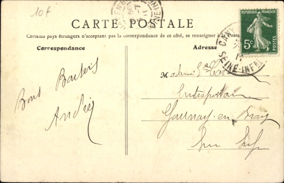 Postcard Veulettes sur Mer Seine Maritime, in the Jardin du Casino