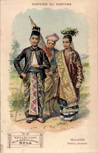 Litho Malaysia, Geschichte der Tracht, japanische Adlige