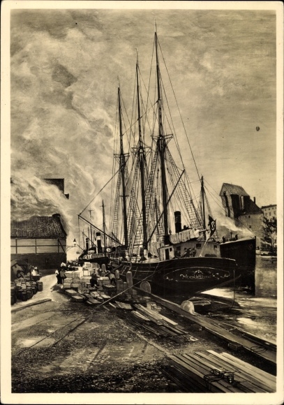 Artist PC Oestreicher, Oscar, Gdansk harbor