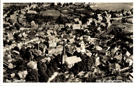 Postcard Bad Oldesloe in Holstein, aerial photograph