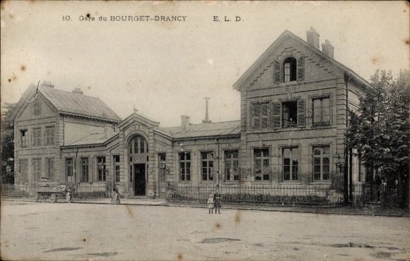 Ak Bourget Drancy Seine Saint Denis, Bahnhof