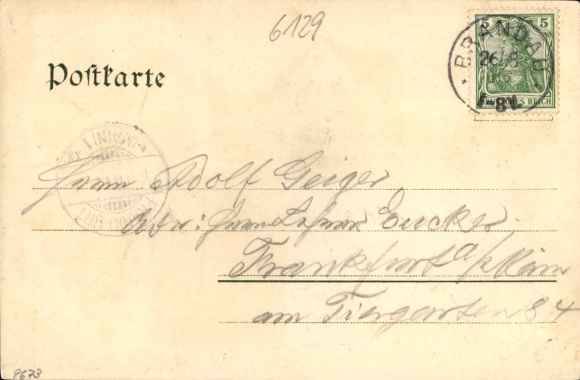 Postcard Lützelbach in the Odenwald Hessen, Gasthaus zur Sonne, Alpine hut, Wildfrauenhaus