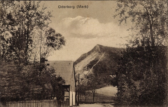 Postcard Oderberg in der Mark, residential building