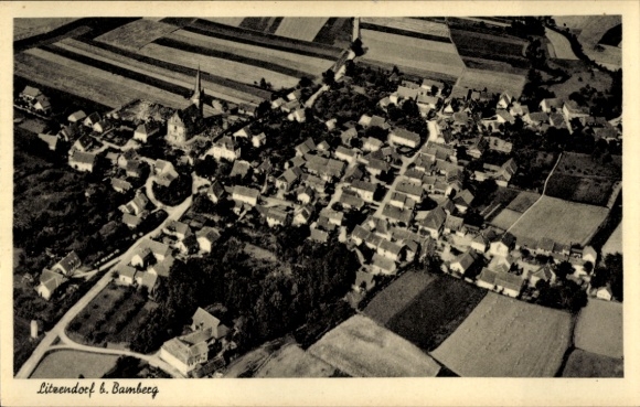 Ak Litzendorf Oberfranken, Luftaufnahme