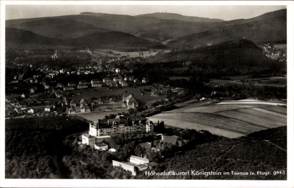 Postcard Königstein im Taunus, aerial photograph