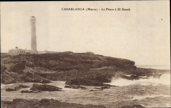 Postcard Casablanca Marokko, Le Phare to El Heank