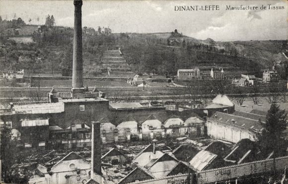 Ak Leffe Dinant Wallonien Namur, Stofffabrik