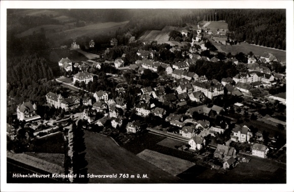 Ak Königsfeld im Schwarzwald Baden, Fliegeraufnahme