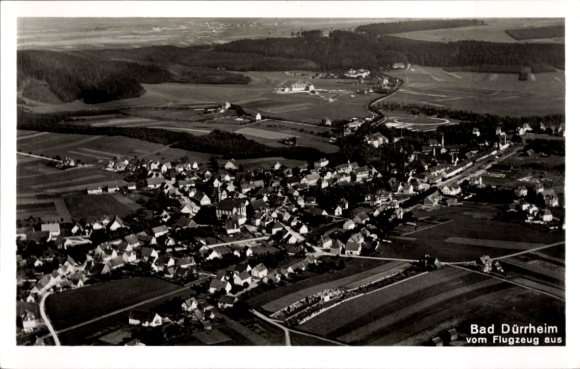 Ak Bad Dürrheim im Schwarzwald, Fliegeraufnahme