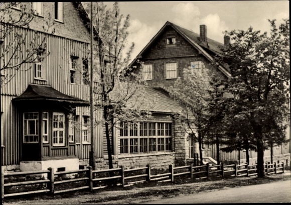 Postcard Frauenwald am Rennsteig Ilmenau in Thuringia, FDGB holiday home Raymonde Dien