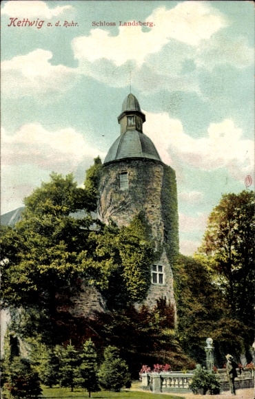 Postcard Ratingen North Rhine Westphalia, Landsberg Castle near Kettwig
