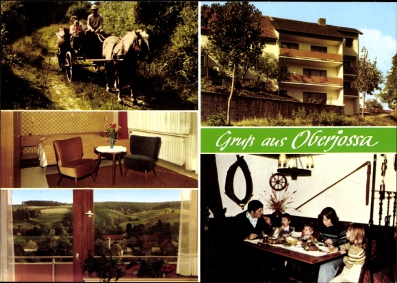 PC Oberjossa Breitenbach am Herzberg, Gasthof Jossatal, carriage ride, interior and exterior view