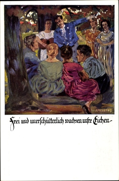 Artist PC Amtsberg, Otto, DT, Deutsche Turnerschaft, Eichen groeien vrij en onwrikbaar