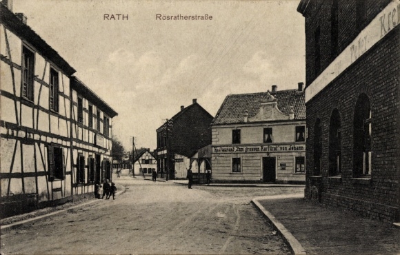 Ak Rath Köln am Rhein,  Rösratherstraße,  Gebäude, Straßenansicht