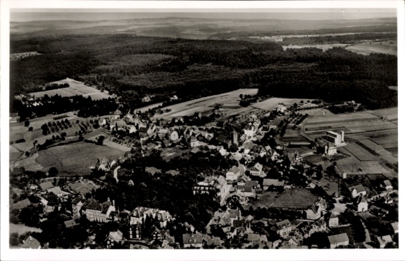 Postcard Schömberg in the Black Forest Württemberg, aerial photograph
