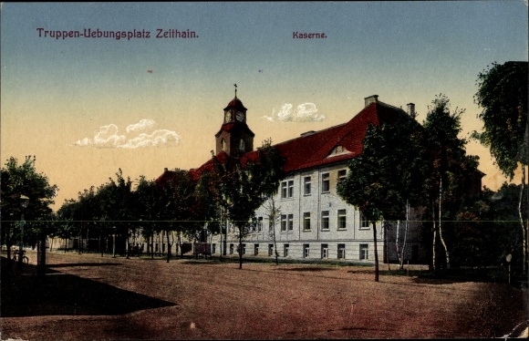 PC Zeithain in Saxony, military training area, side view of the barracks
