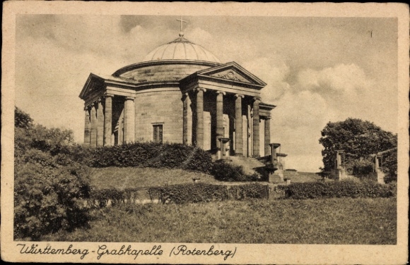 Rotenberg Stuttgart, Württemberg-Grabhäufle (Rotenberg), dome, columns, green areas