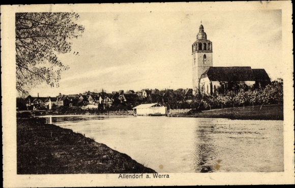 KP Allendorf an der Werra Hessen, widok częściowy, kościół