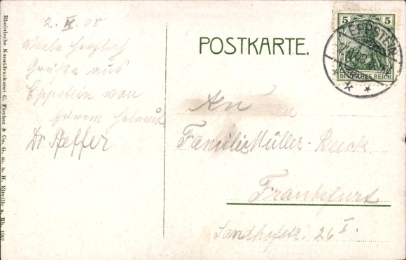 Postcard Eppstein im Taunus, The Nassau Switzerland, Panorama of the town
