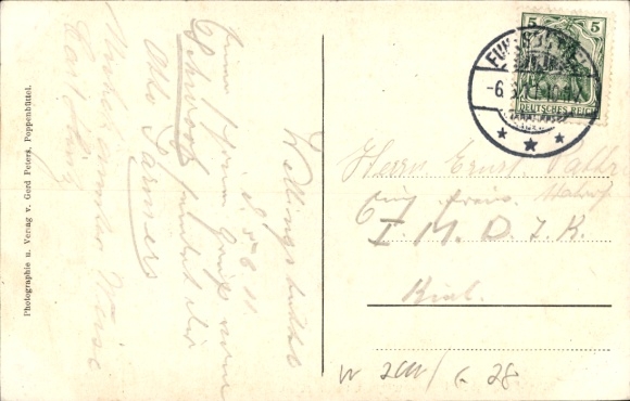 Postcard Hamburg Wandsbek Wellingsbüttel Poppenbüttel, Waldhof