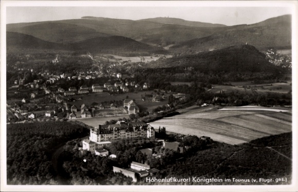 Postcard Königstein im Taunus, aerial photograph