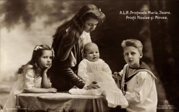 Picture Romanian Royal Family, Maria Ileana, Nicolae, Mircea