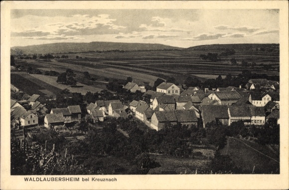 PC Waldlaubersheim Rhineland Palatinate, total view of the place