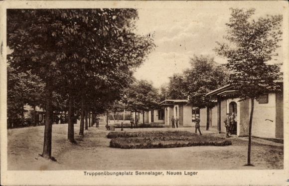 Postcard Schloss Neuhaus Paderborn in Westphalia, Sennelager, Senne military training area, New Camp