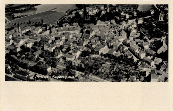 Ansichtkaart Hünfeld in Hessen, luchtfoto