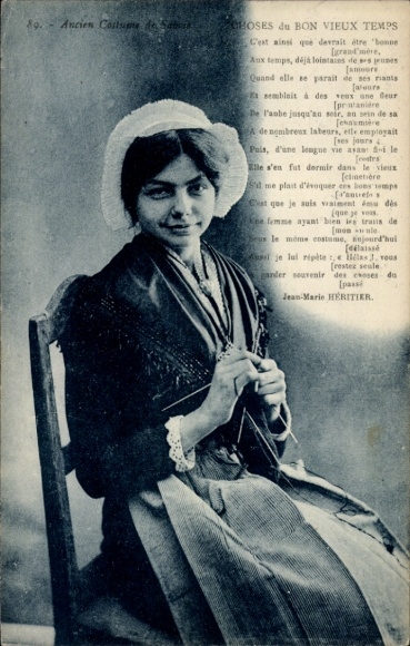 PC France, woman in traditional costume