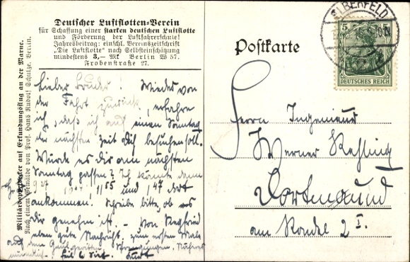 Artist Postcard Schulze, Hans Rudolf, Military biplane on reconnaissance flight on the Marne, I. WK