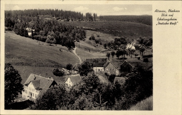 Postcard Altenau Clausthal Zellerfeld in the Upper Harz, recreation home Deutsche Werft