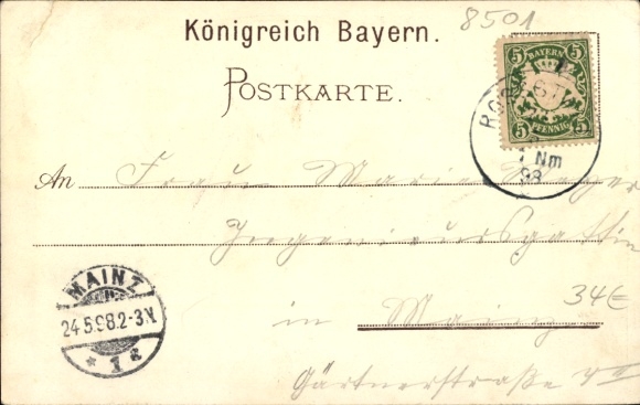 Chromo-Litho Cadolzburg in the Fürth district of Middle Franconia, castle exit, observation tower, general views