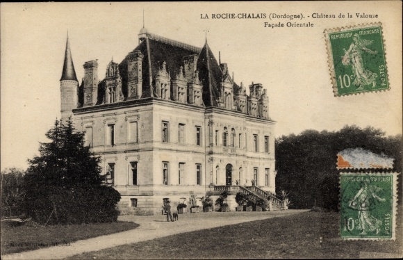 Postcard La Roche Chalais Dordogne, Chateau de la Valouze