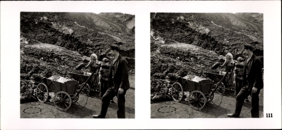 Stereo Raumbild Foto Die NS-Musterbetriebe 1937-38 Nr. 111 Rudolf von der Linde Kohlengroßhandlung