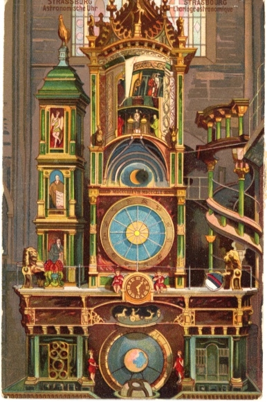 Mechanical Postcard Strasbourg Strasbourg Alsace Bas Rhin, Münster, Astronomical Clock