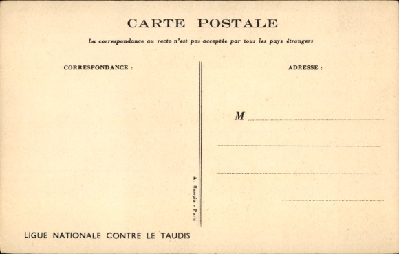 Artist PC Poulbot, Francisque, boys with toy train, Ligue Nationale contre le Taudis