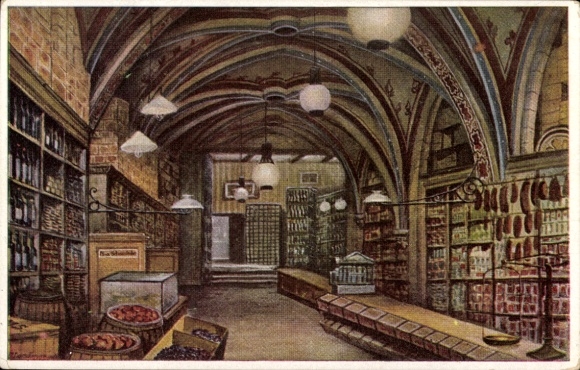 Künstler Ak Loeschmann, E., Wrocław Breslau Schlesien, Schroetersches Haus, Soll und Haben